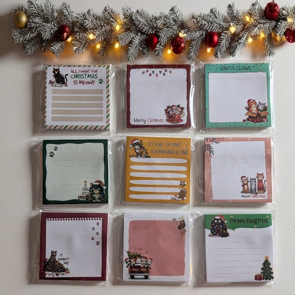 Other - Christmas Cat-Themed Cute Funny Notepad